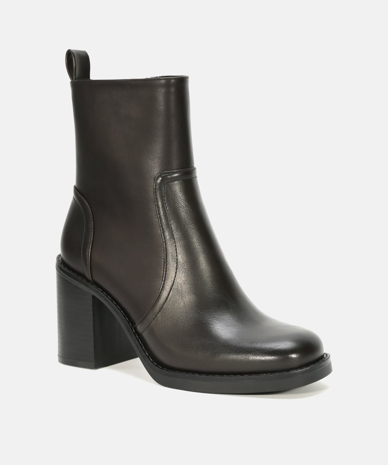 Botins pretos salto liso image number null